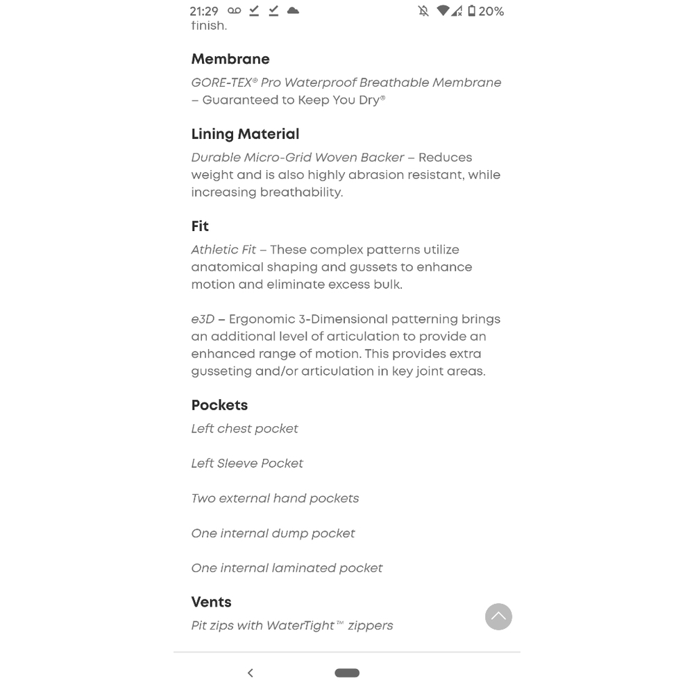 Arc'teryx Scimitar Ski Jacket (Shashka/Sentinel) - Picture 5 of 13